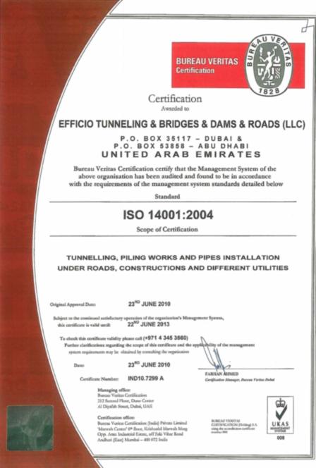 ISO 9001:2008 Certificate
